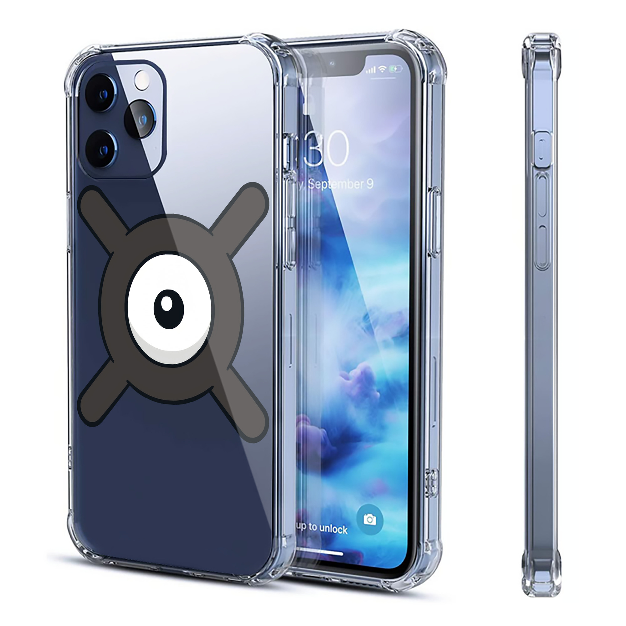 （画像用） ポケットモンスター Pokémon 【iPhone 12シリーズ対応】透明スマホケース（クリアソフトケース）